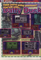 Daffy Duck preview in Crash Magazine