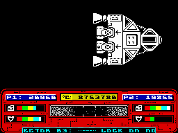 Molecale mockup screen, docked with a supply ship