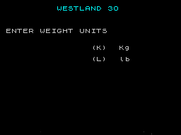 Westland 30 in game screen