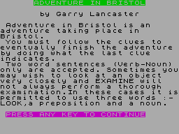 Adventure In Bristol screenshot
