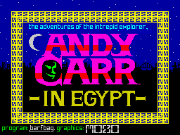 Andy Carr in Egypt screen
