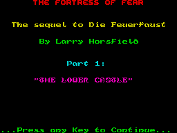 Fortress Of Fear screenshot
