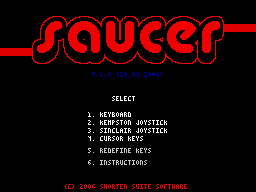 Saucer v1.0 splash screen