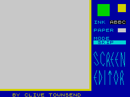 Screen editor screen