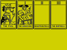 Tarot card game WIP graphics