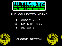 Ultimate - Collected Works Disk 2 - Side A menu